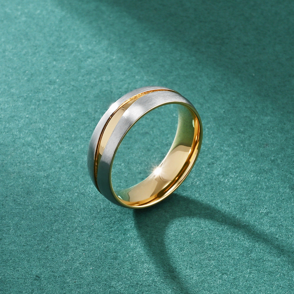 Custom Mens Wedding Ring Brushed Comfort Fit 7mm