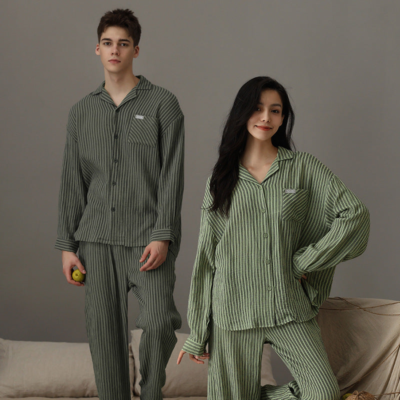 Stylish Long Sleeves Pajamas Set for Couples