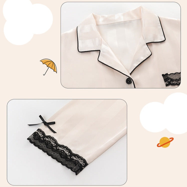 Comfortable Silk Pyjamas Set for Couples 100% Flannel