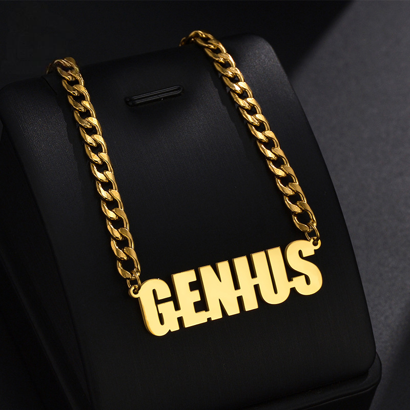 Gullei™ Personal Big Name Thick Chain Necklace