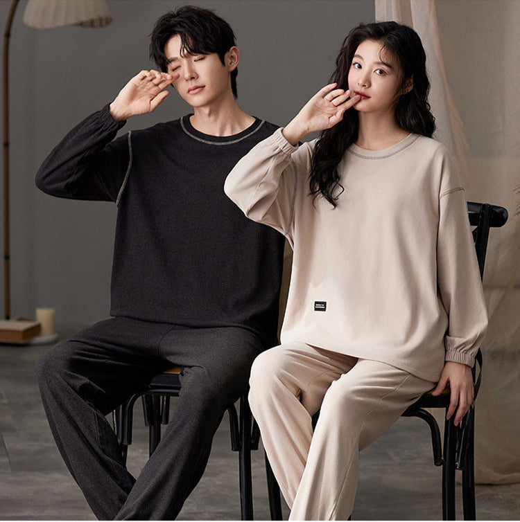 Gullei™ Plain Pajamas Set Long-Sleeve Premium Cotton