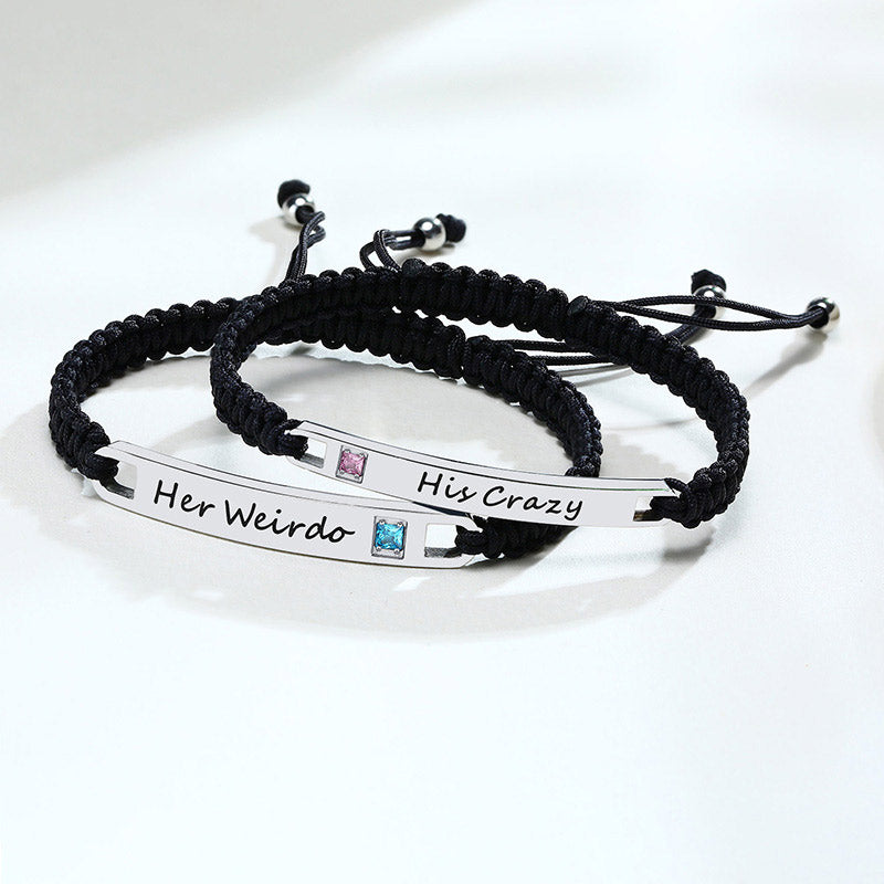 Her Weirdo His Crazy Matching Bracelets