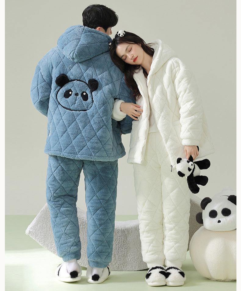 4-Piece Matching Hoodie Winter Pajamas Set - Ultra Soft