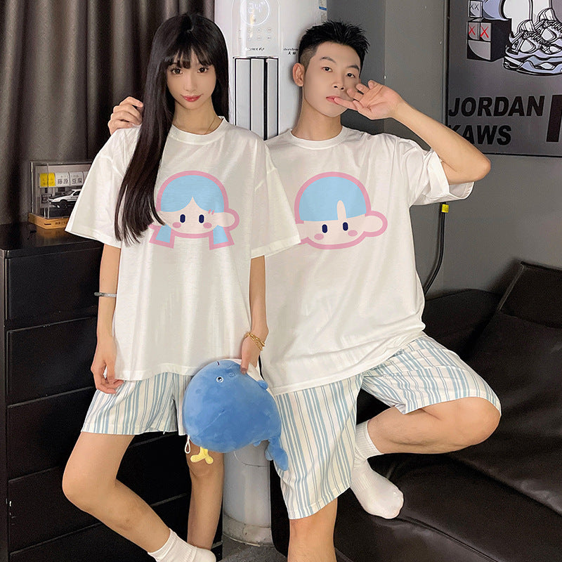 "Cartoon Couple" His & Hers Pajama Set