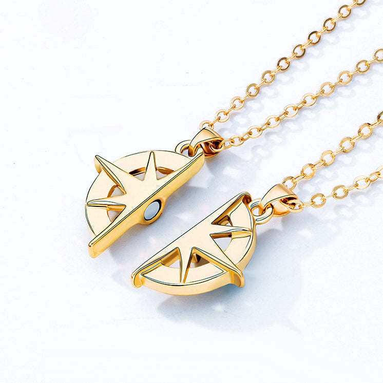 Magnetic Matching Necklaces for Girlfriend and Boyfriend