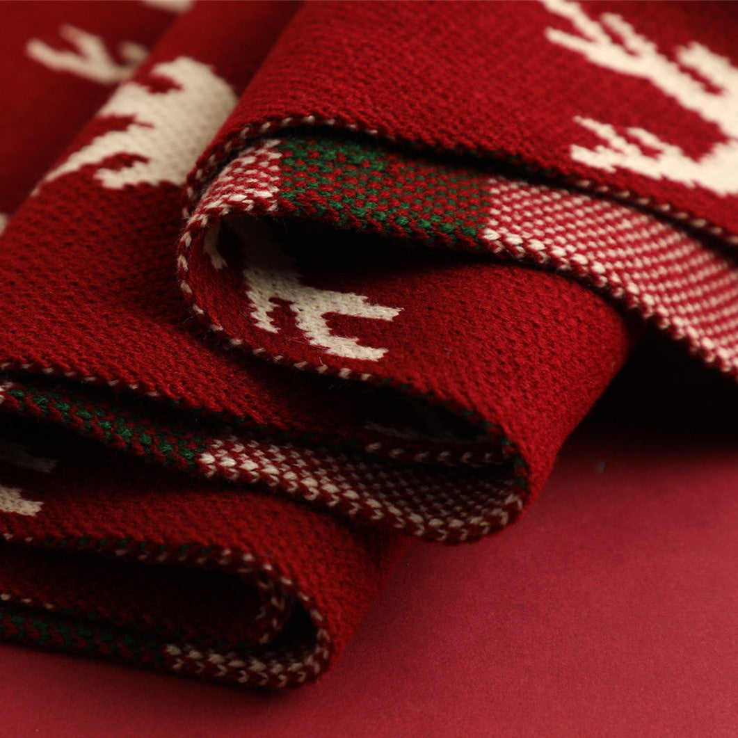 Cute Reindeer Christmas Scarf