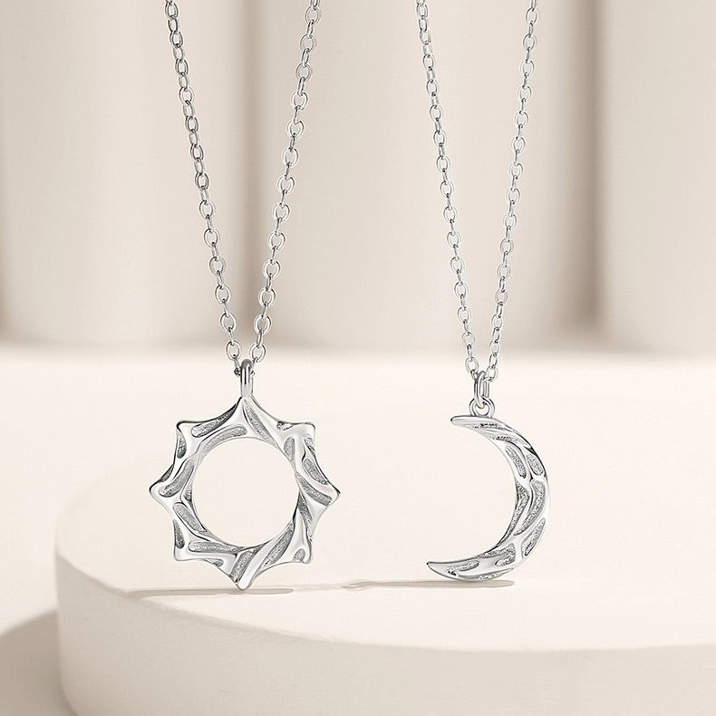 Sun and Moon Couple Necklaces Set