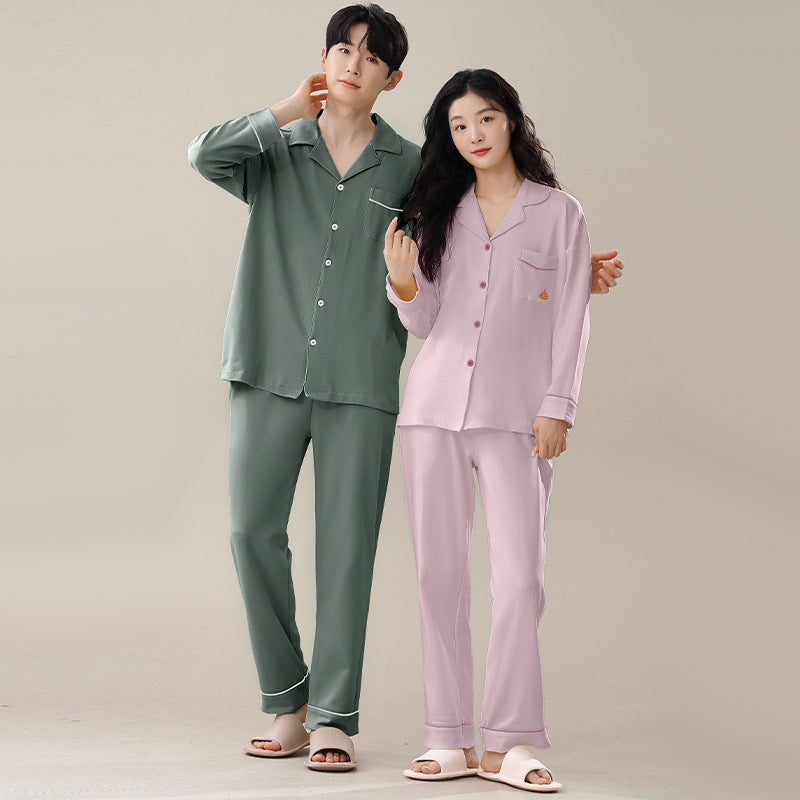 100% Cotton Matching Couples Pajamas Set