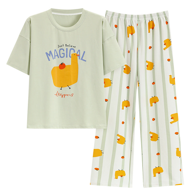 Cute Duck Pyjamas Set for Women - 100% Cotton