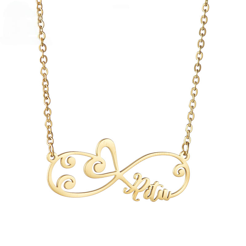 Infinity Sign Personal Name Necklace