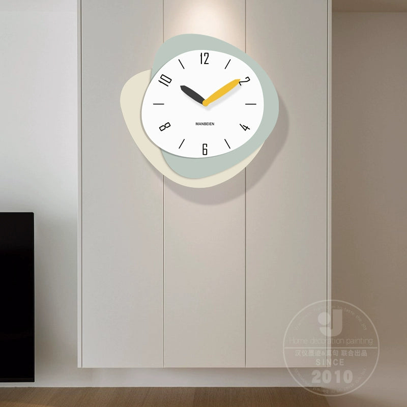 Modern Decorative Odd Shaped Analog Wall Clock