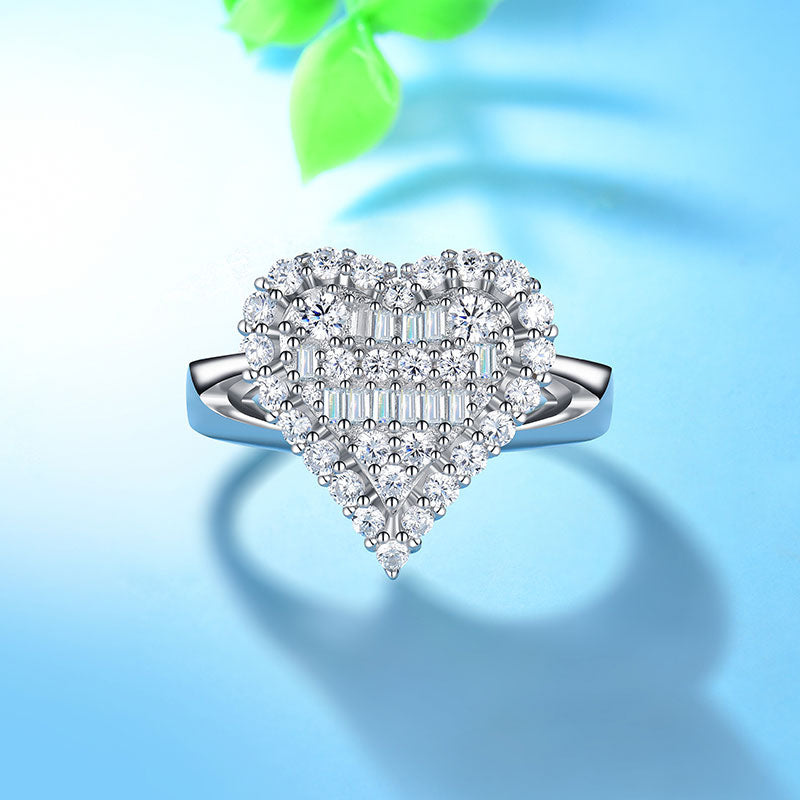 Cluster Flower Lab-Created Diamond Ring