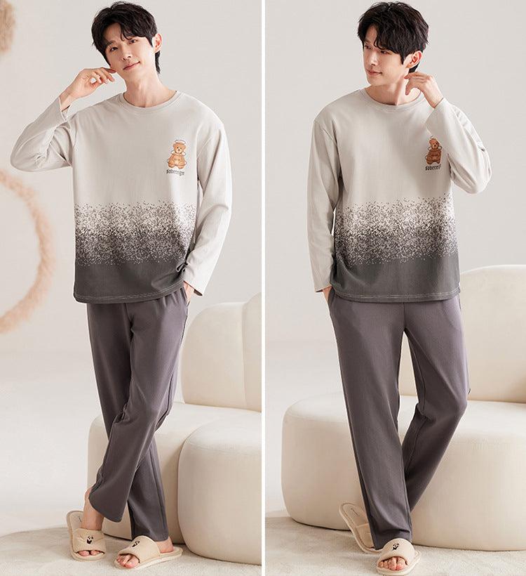 100% Cotton Bear Matching Pajamas 4-Piece Set