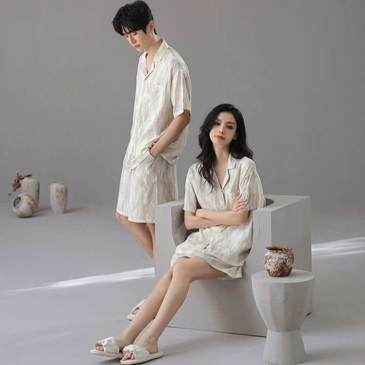 Luxury Bamboo Matching Pajama Set for Couples
