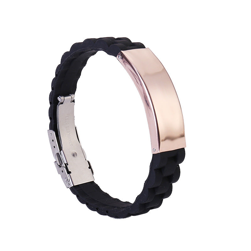 Engravable Sports Waterproof Bracelet for Men