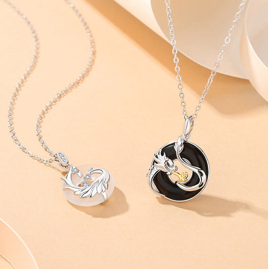 Dragon & Phoenix Couple Necklaces (His & Hers)