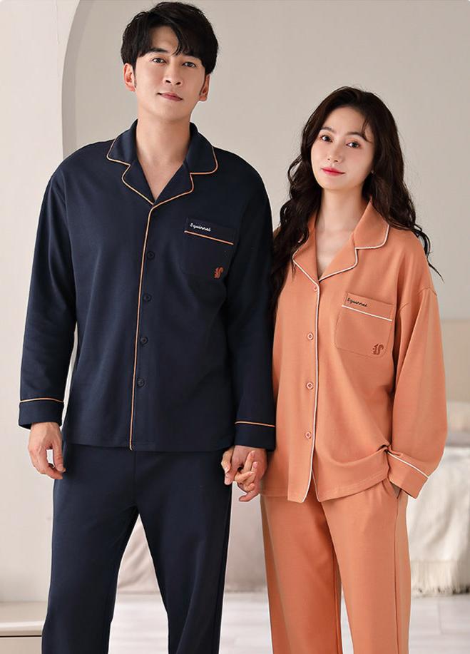 Matching His and Hers Pajamas Set 100% Cotton