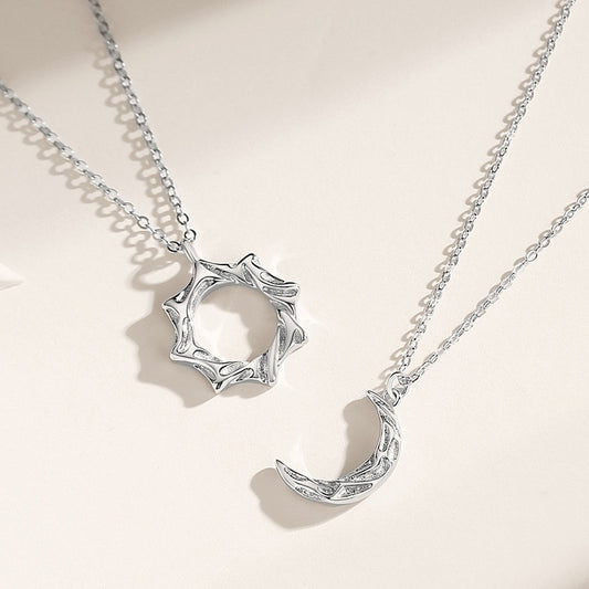 Sun and Moon Couple Necklaces Set