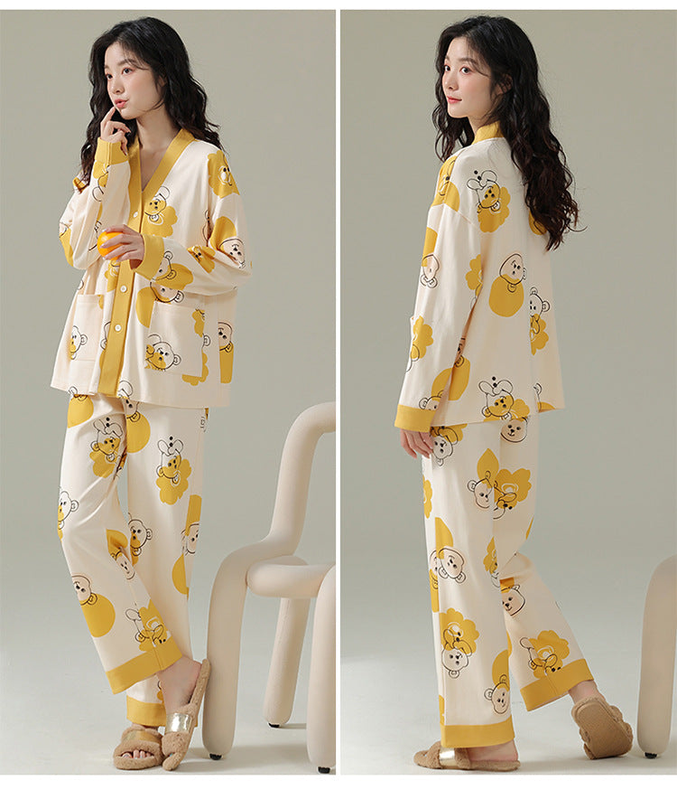 Long Sleeve Women Loungewear Pjs Set