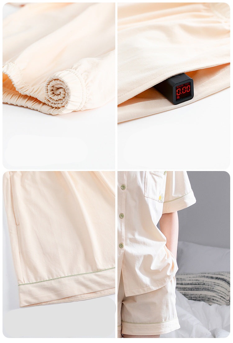 Men and Women Summer Sleepwear PJs Set 100% Cotton