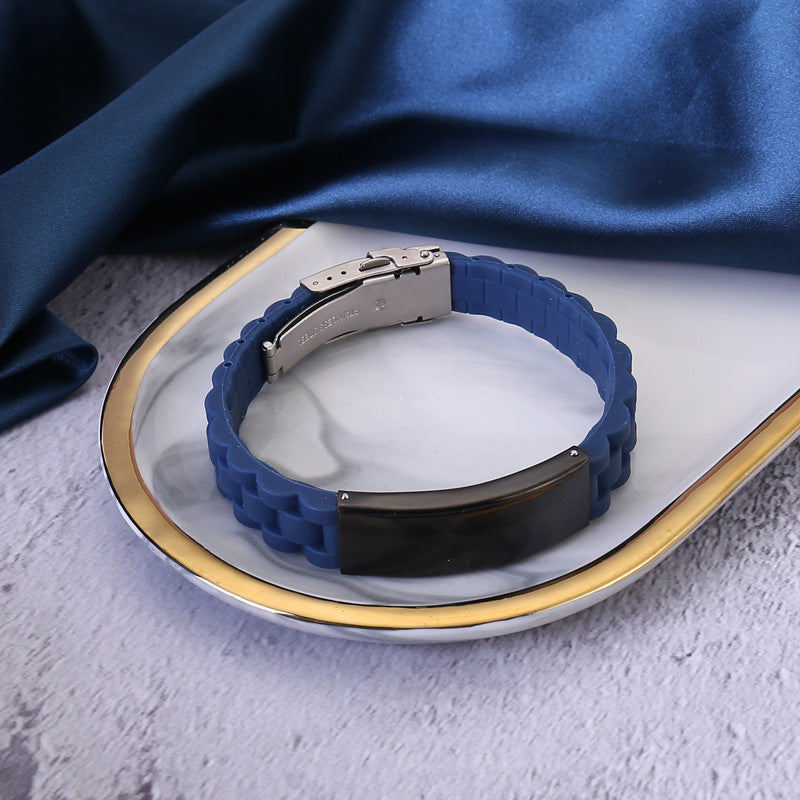Engravable Sports Waterproof Bracelet for Men