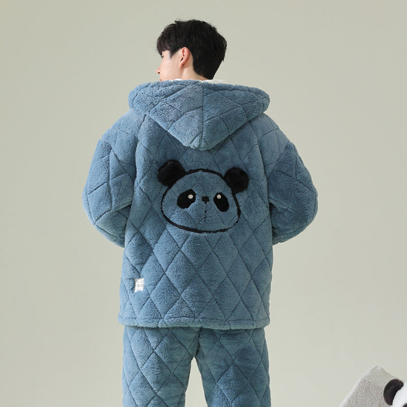 4-Piece Matching Hoodie Winter Pajamas Set - Ultra Soft