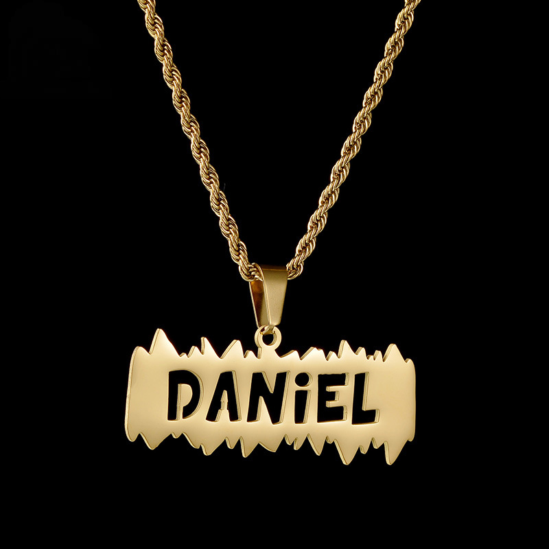 Hiphop Style Personalized Name Necklace