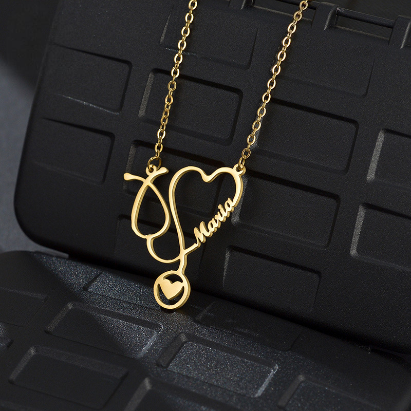 Custom Name Necklace for Doctor