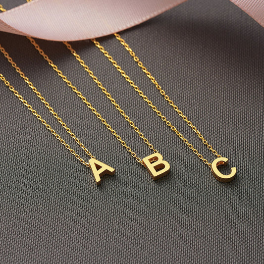 Custom Name Initial Dainty Necklace Gift for Her