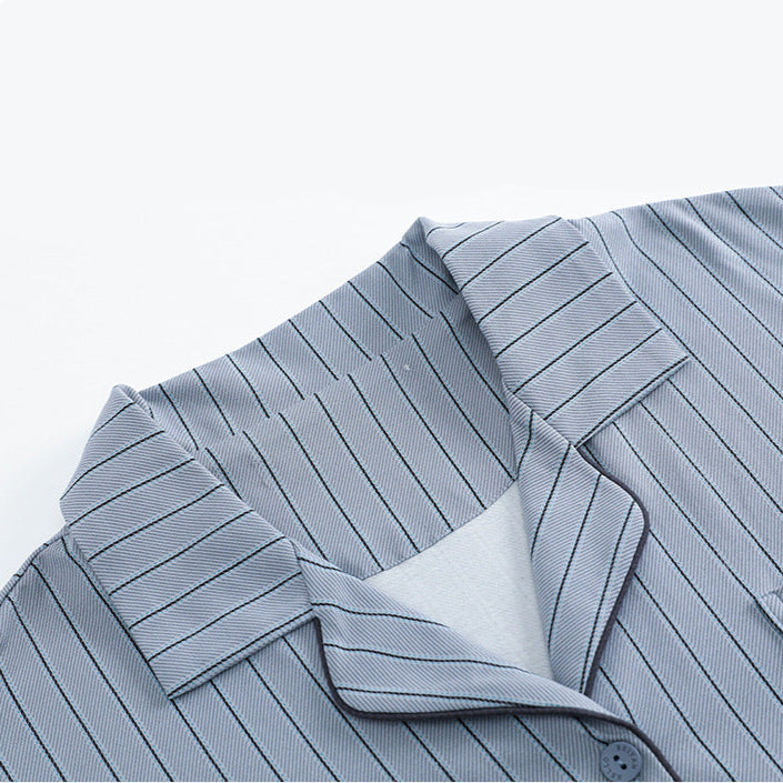 Gullei™ Sleepwear Set Striped Short Sleeve 100% Cotton