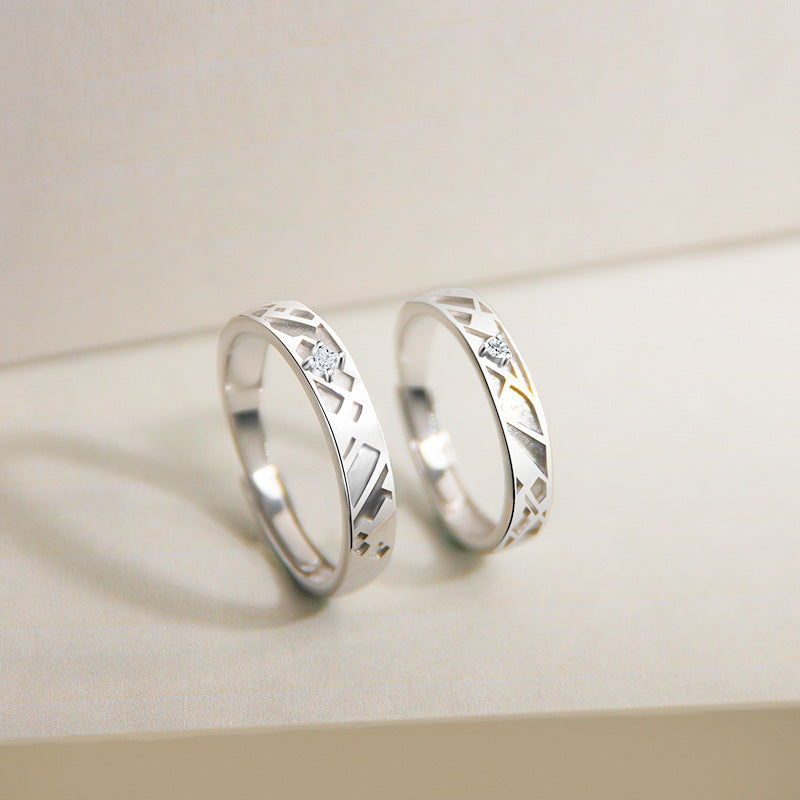 Engraved His and Hers Promise Rings for Couples
