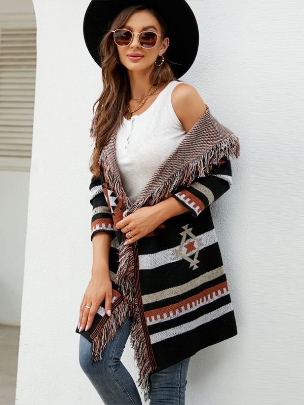 Womens Loose Sweater Christmas Coat