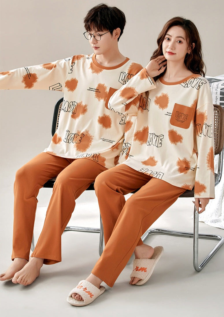 Cute Couple Pajamas Matching Sleepwear Set for Two