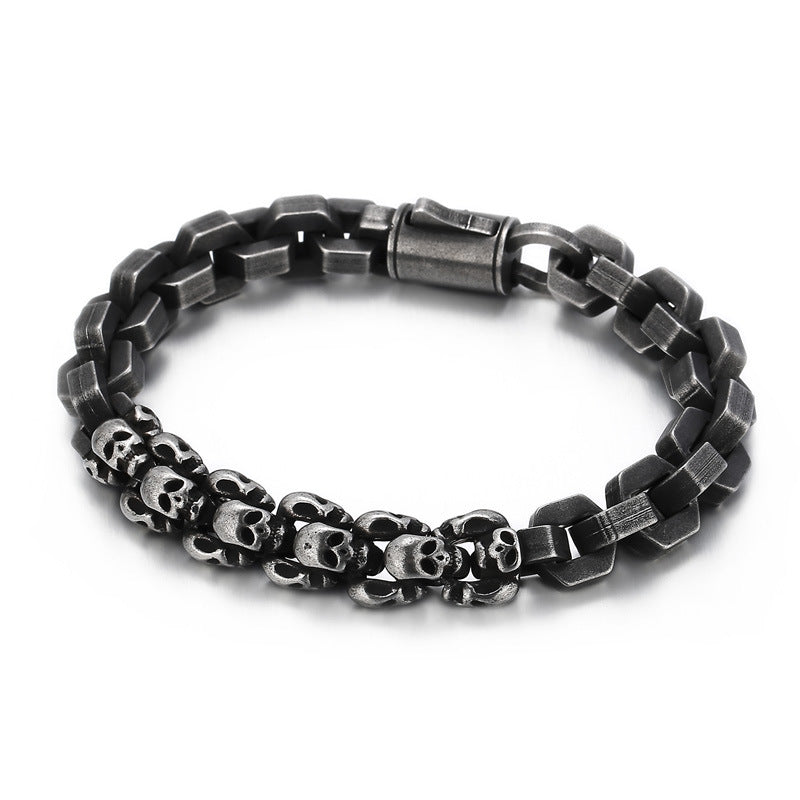Personalized Skull Mens Fashion Bracelet 23cm