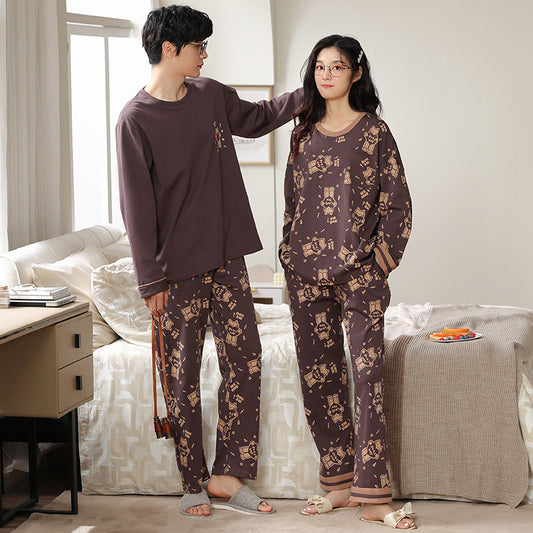 Cute Couple Matching PJs Sleepwear Set