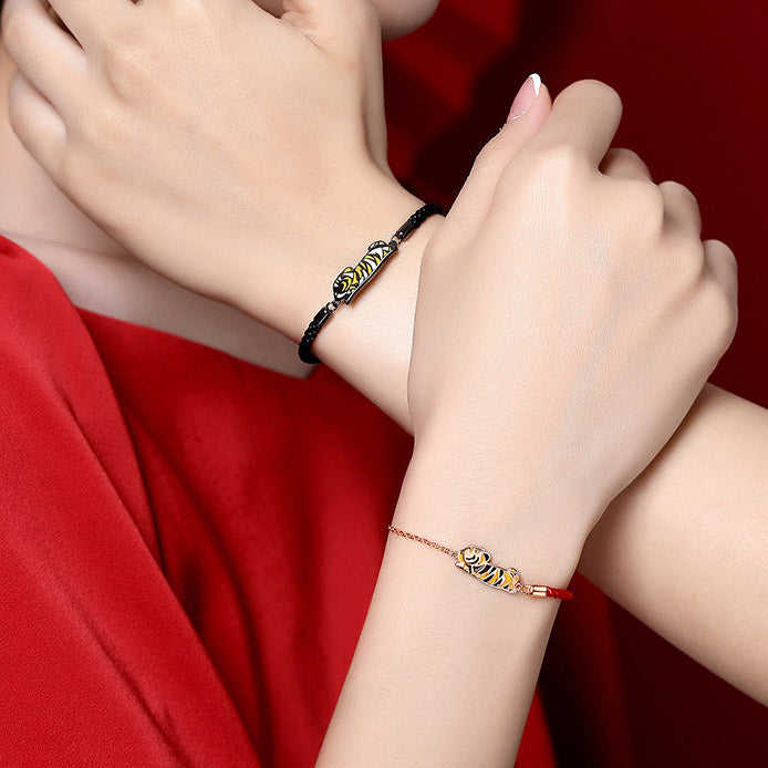 Engraved His Hers Bracelets Gift for Panther Lovers