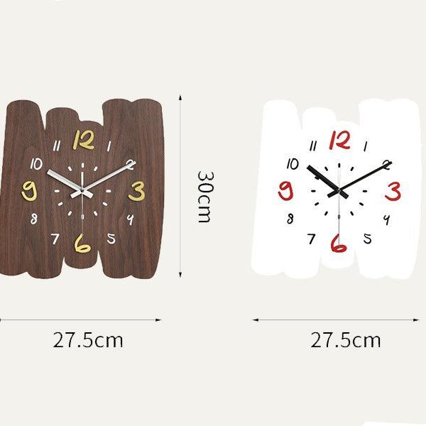 Paint Strokes Shaped Silent Wall Clock – Artistic Design