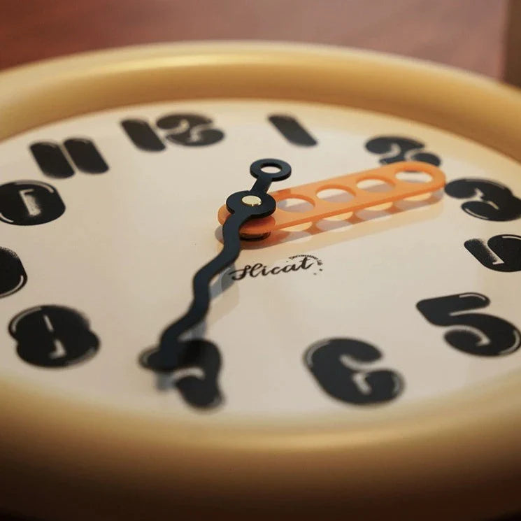 Round Silent Wall Clock – 12" (Non-Ticking)