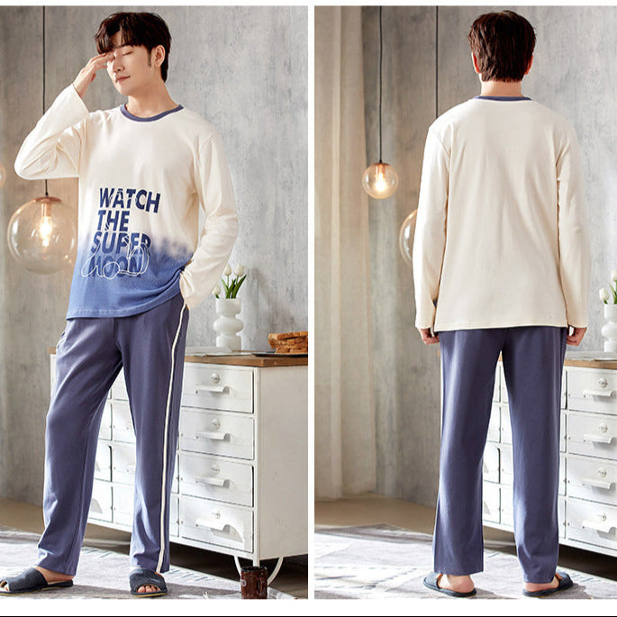 Moonlit Dreams: Gradient Matching Couple Pajamas