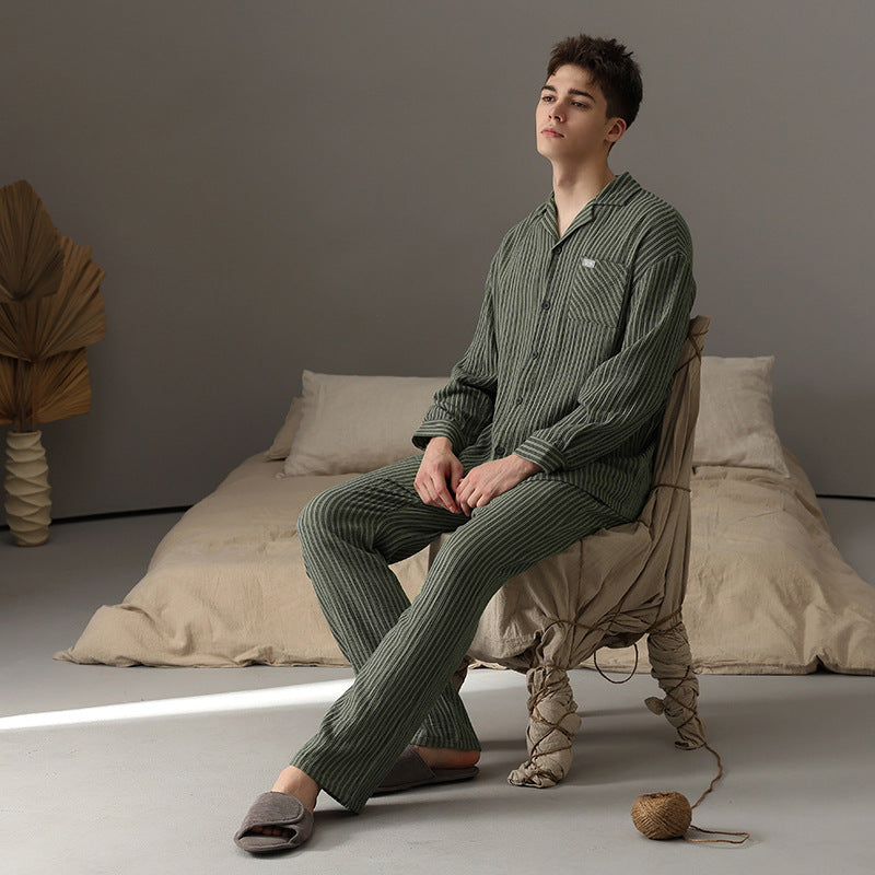 Stylish Long Sleeves Pajamas Set for Couples