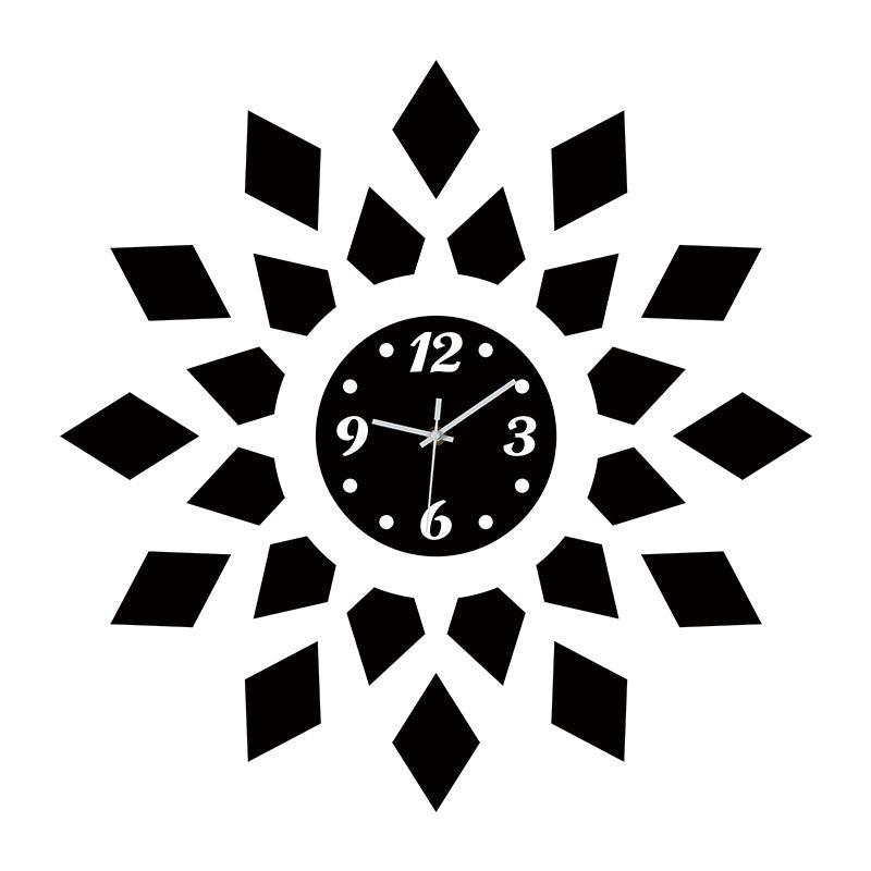 3D Sticker DIY Decorative Silent Wall Clock – Customizable Modern Design