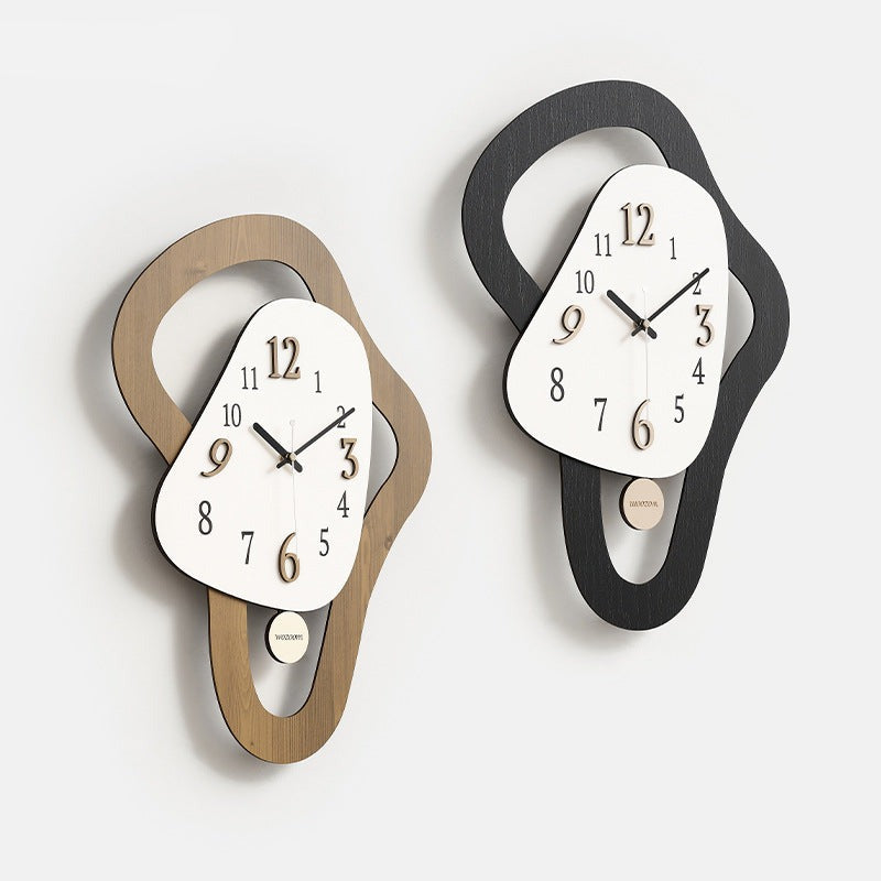 Irregular Shaped Analog Wall Clock