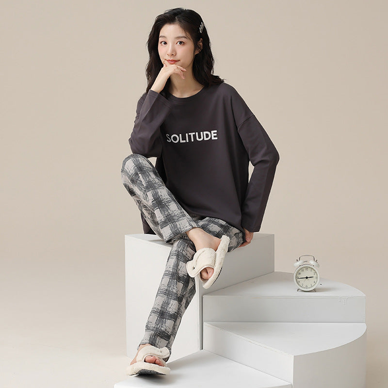 Two-Piece Cotton Pajamas Set for Women - 100% Cotton