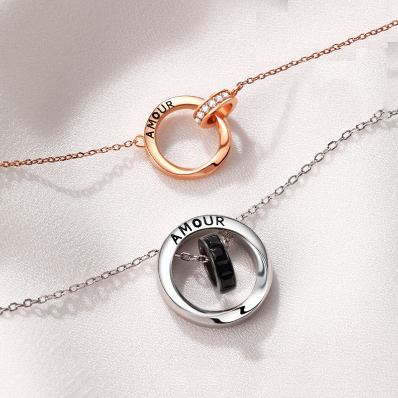 Amour Matching Relationship Necklaces for Couples