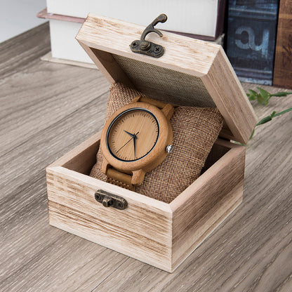Matching Couple Watch Set made of Wood