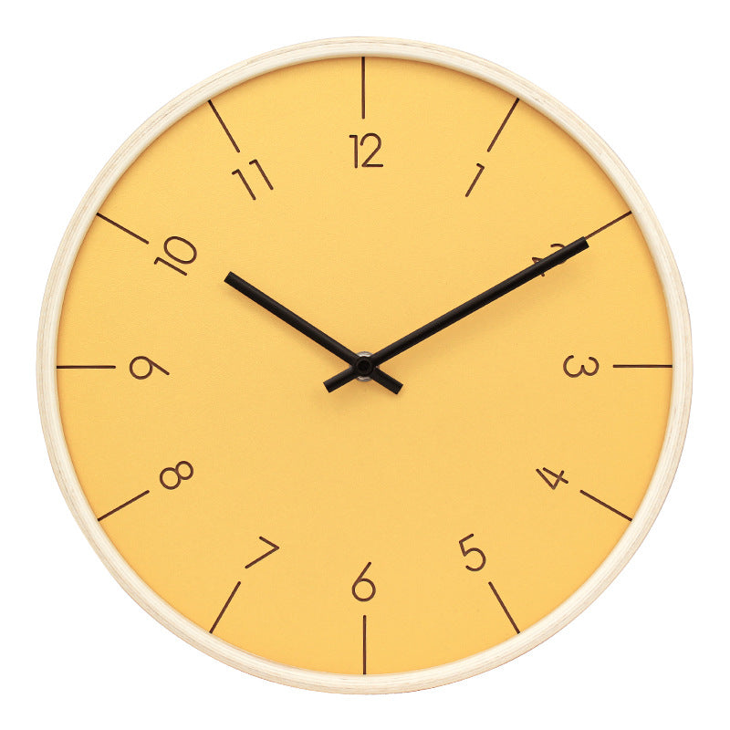 Minimalist Silent Wall Clock – 12" (Non-Ticking)