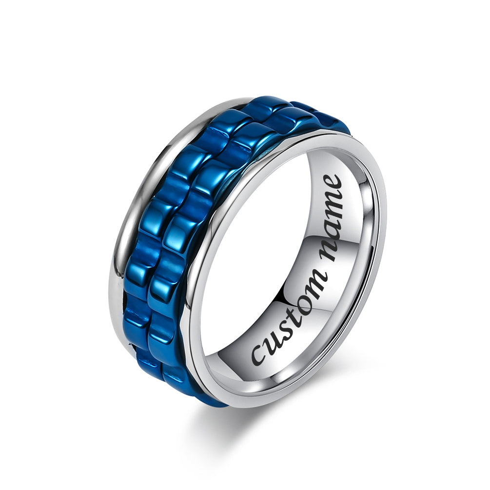 Custom Name Fidget Spinner Ring