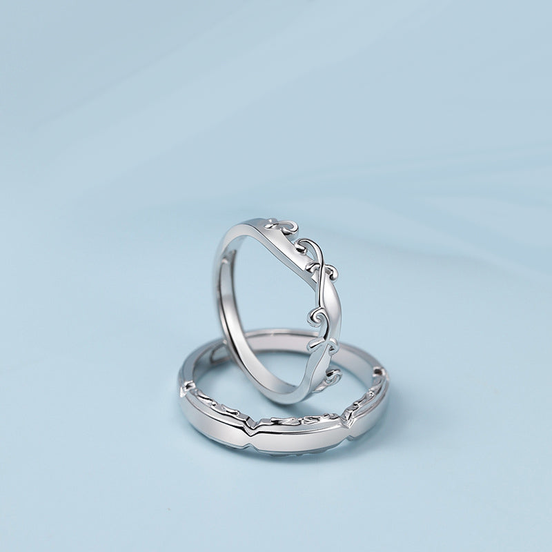 Engraved Promise Wedding Bands for Couples