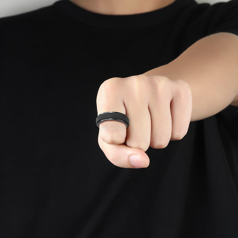 Custom Engraved Unisex Fidget Spinner Ring