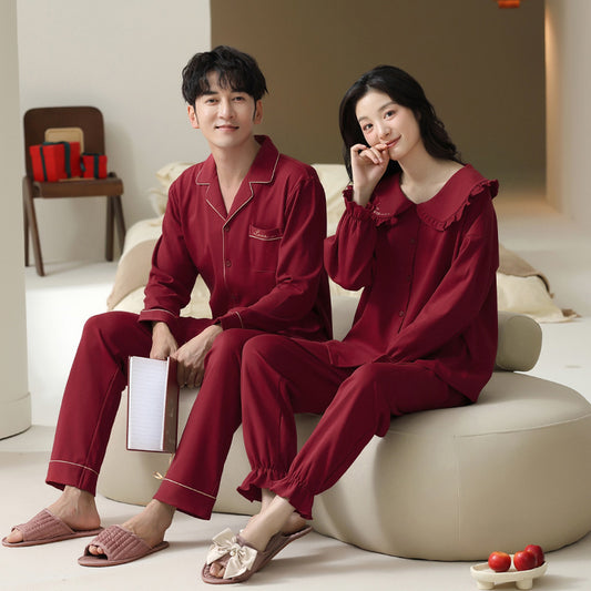 Nightwear Cotton Pajamas for Bride and Groom